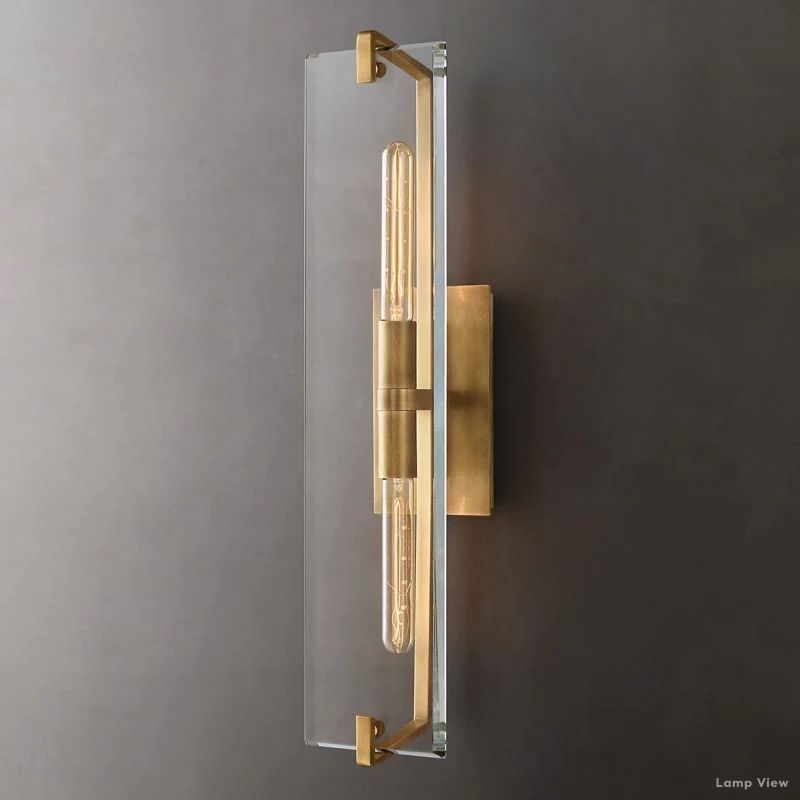 Marbuzet Crystal Plane Linear Wall Sconce