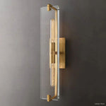 Marbuzet Crystal Plane Linear Wall Sconce