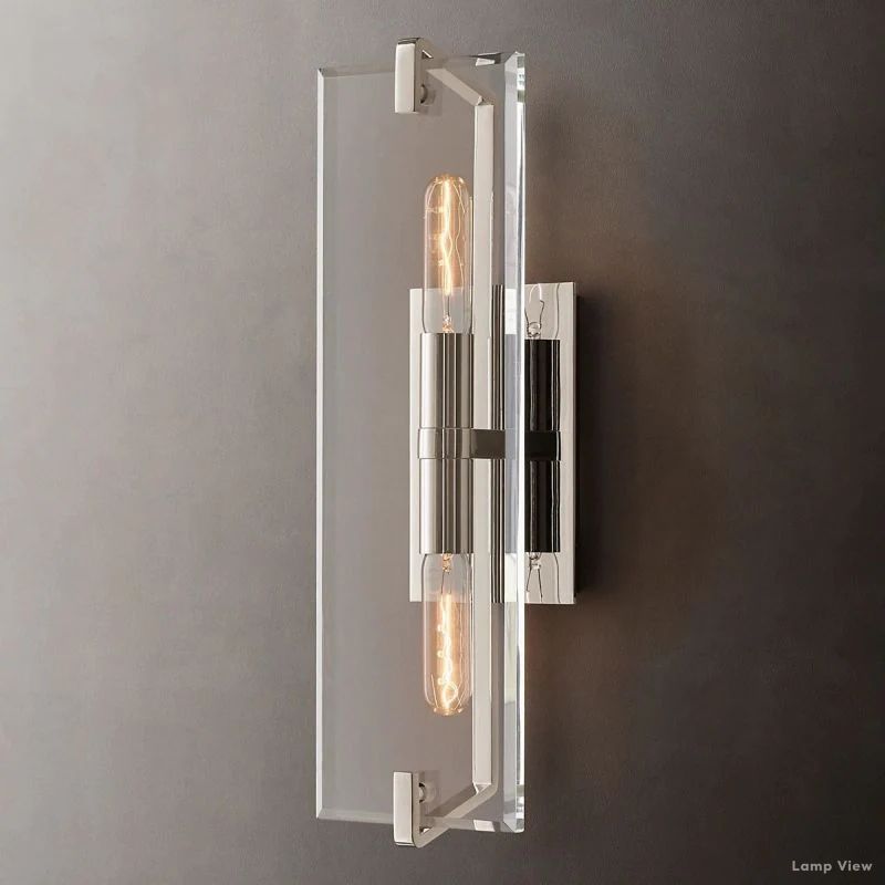 Marbuzet Crystal Plane Linear Wall Sconce