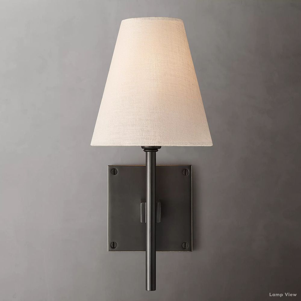 Fulham Linen Shade Wall Sconce