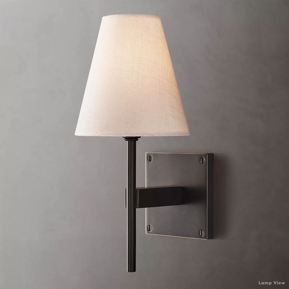 Fulham Linen Shade Wall Sconce