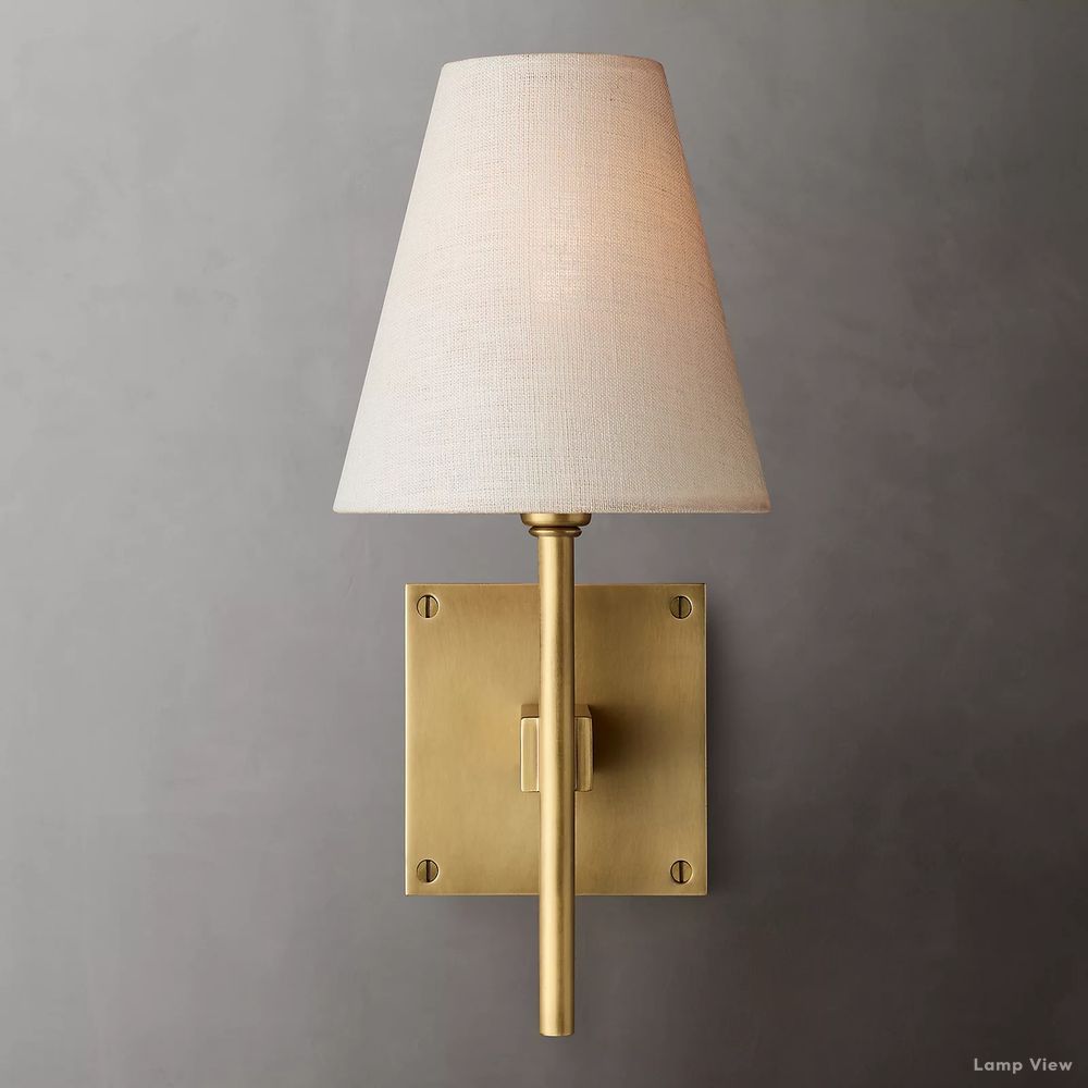 Fulham Linen Shade Wall Sconce