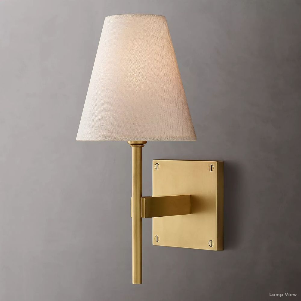 Fulham Linen Shade Wall Sconce