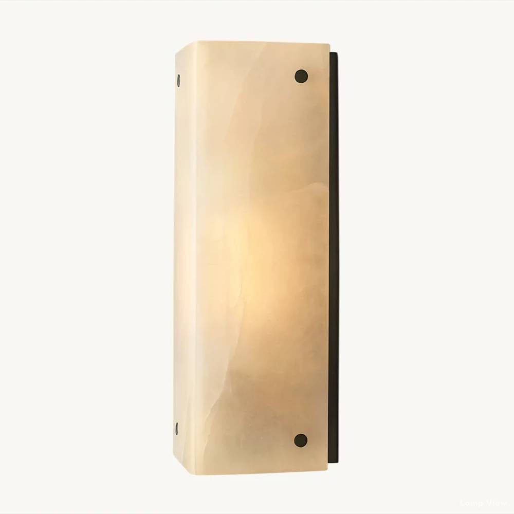 Reynard Sloped Alabaster Wall Sconce
