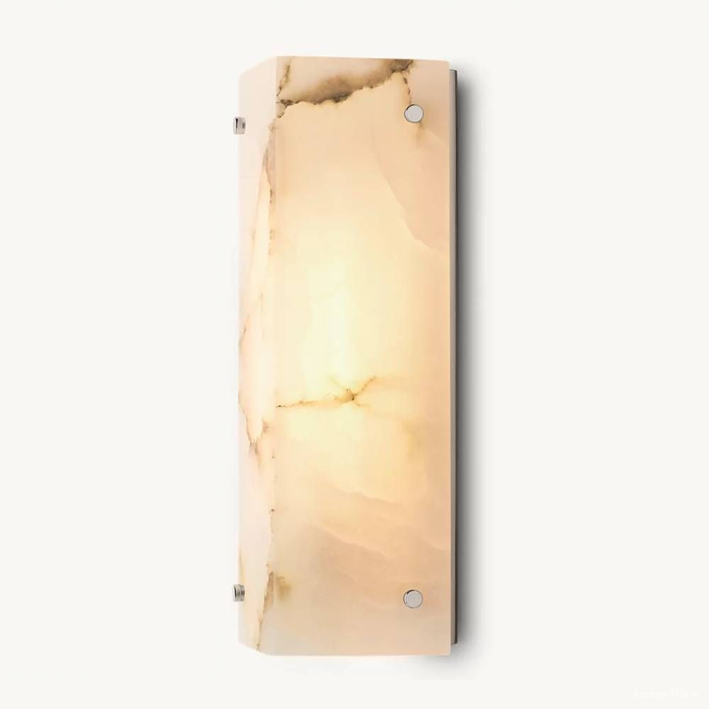 Reynard Sloped Alabaster Wall Sconce