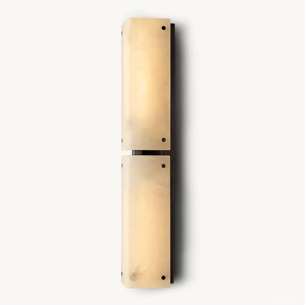Reynard Sloped Alabaster Wall Sconce