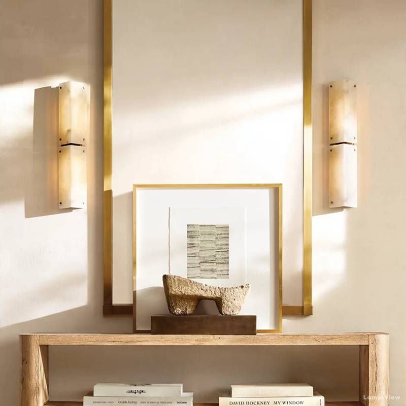 Reynard Sloped Alabaster Wall Sconce