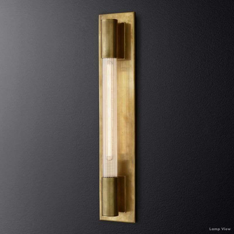 Fontanelle Modernist Glass Linear Wall Sconce