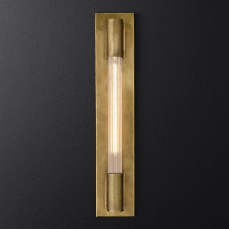 Fontanelle Modernist Glass Linear Wall Sconce