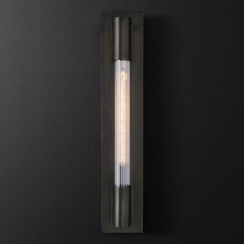 Fontanelle Modernist Glass Linear Wall Sconce