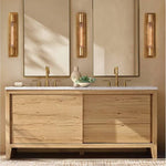 Fontanelle Modernist Glass Linear Wall Sconce