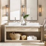 Fontanelle Modernist Glass Linear Wall Sconce