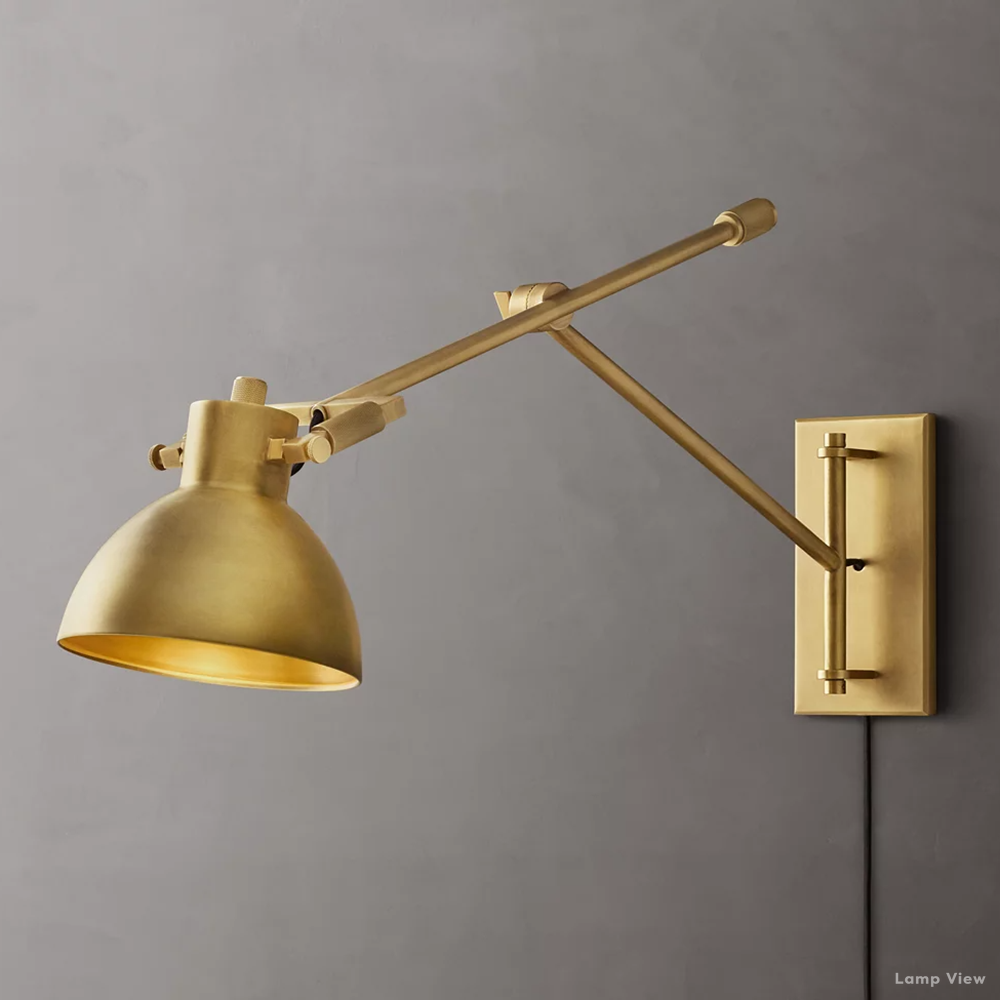 Machinist Articulated Task Wall Sconce