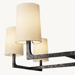 Wright Hammered Form Square Chandelier 48"