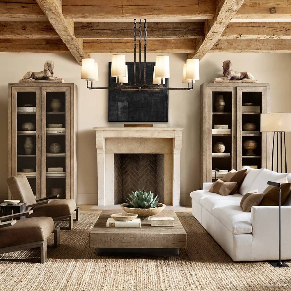 Wright Hammered Form Square Chandelier 48"