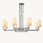 Wright Hammered Form Square Chandelier 48"