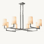 Wright Hammered Form Square Chandelier 48"