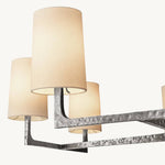 Wright Hammered Form Square Chandelier 48"