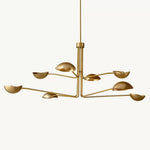 Convessi Undulating Curves Round Chandelier 72"