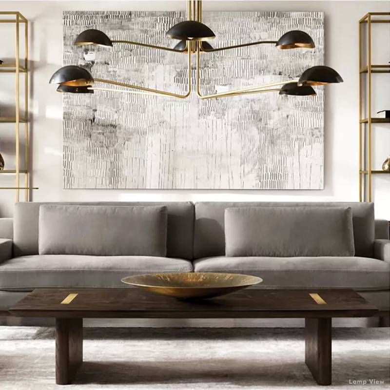Convessi Undulating Curves Linear Chandelier 54"