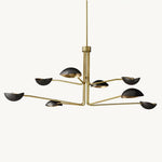 Convessi Undulating Curves Round Chandelier 72"