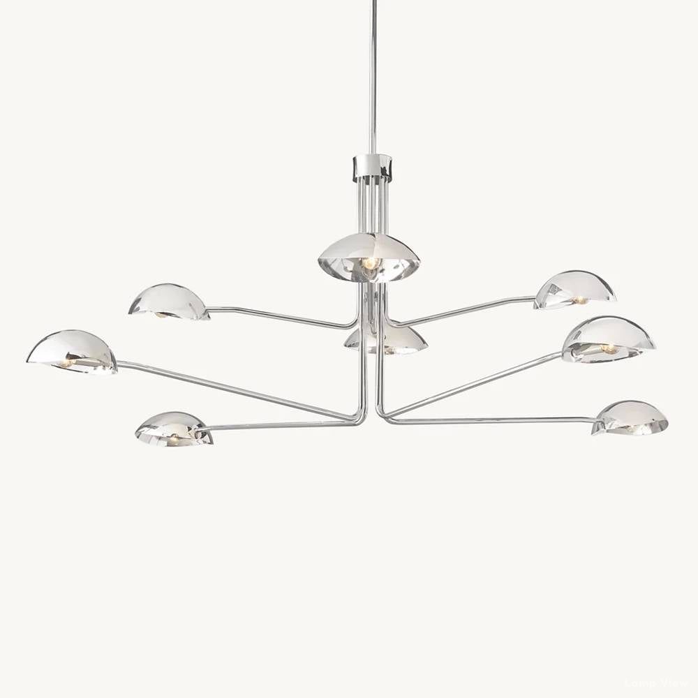 Convessi Undulating Curves Round Chandelier 72"