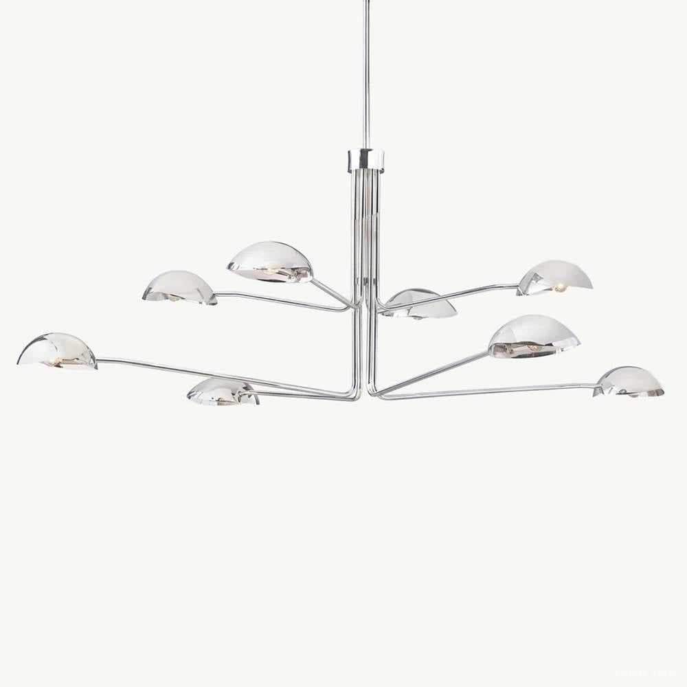 Convessi Undulating Curves Round Chandelier 72"
