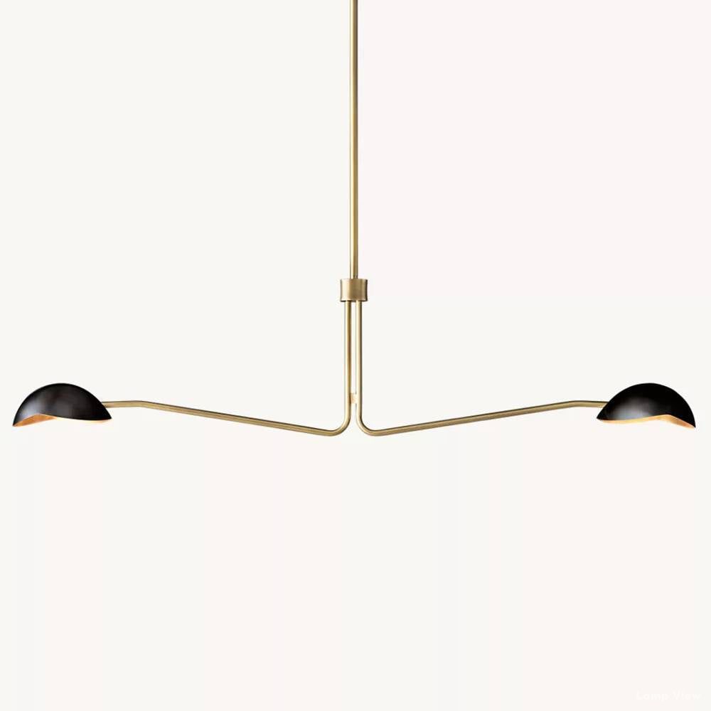 Convessi Undulating Curves Linear Chandelier 54"