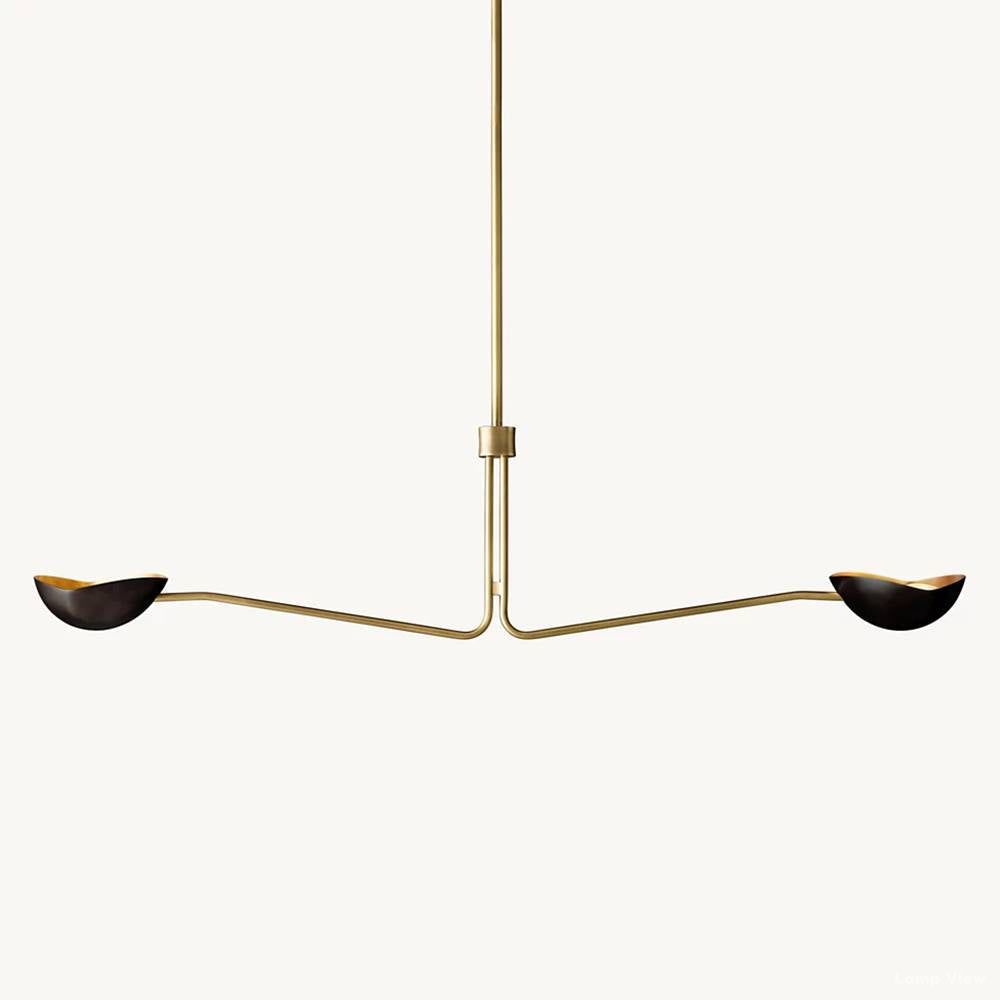 Convessi Undulating Curves Linear Chandelier 54"