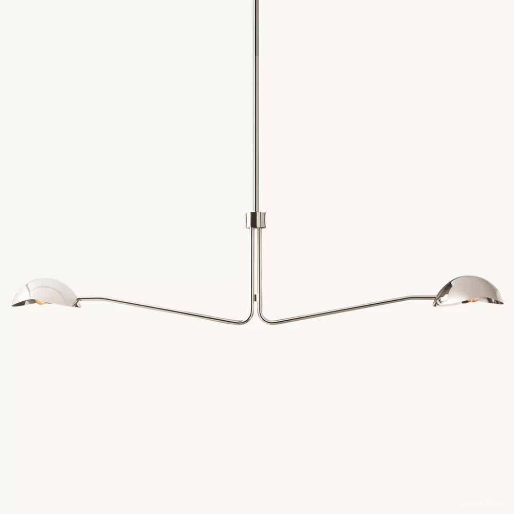 Convessi Undulating Curves Linear Chandelier 54"