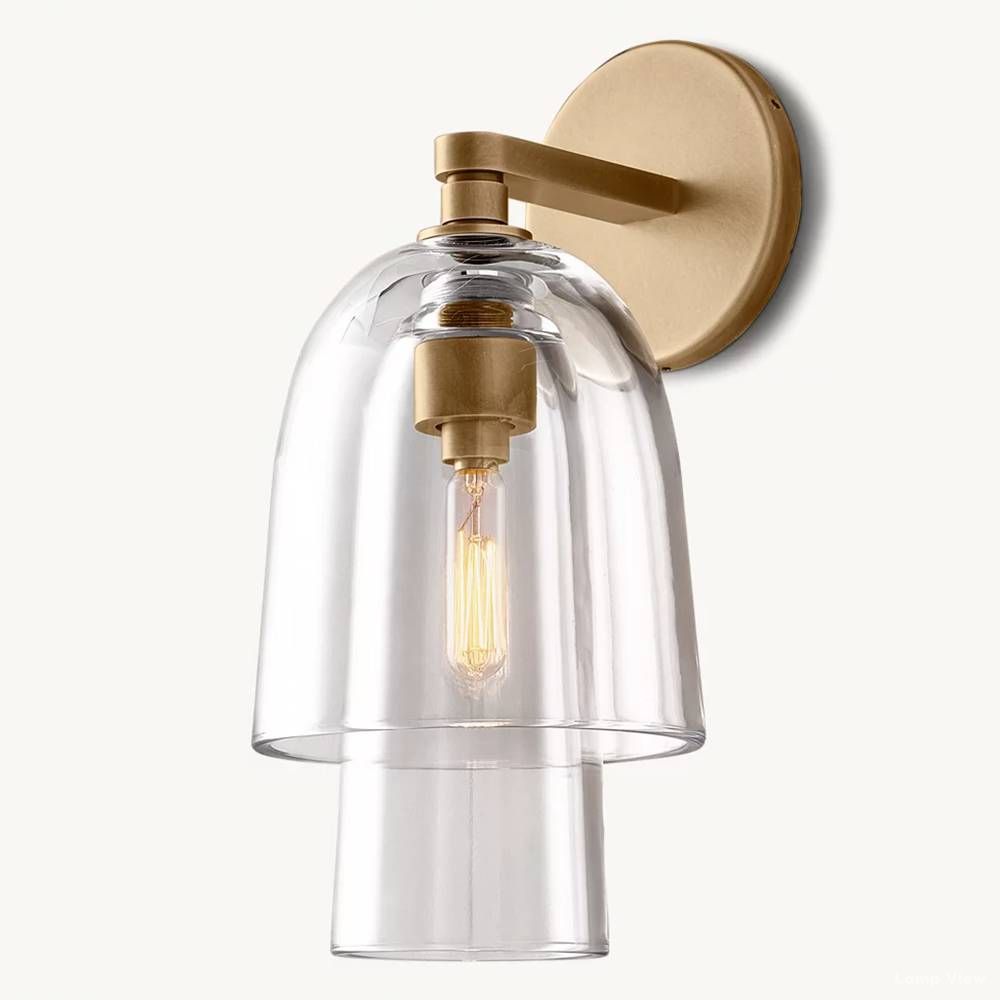 Blom Glass Flute Wall Sconce