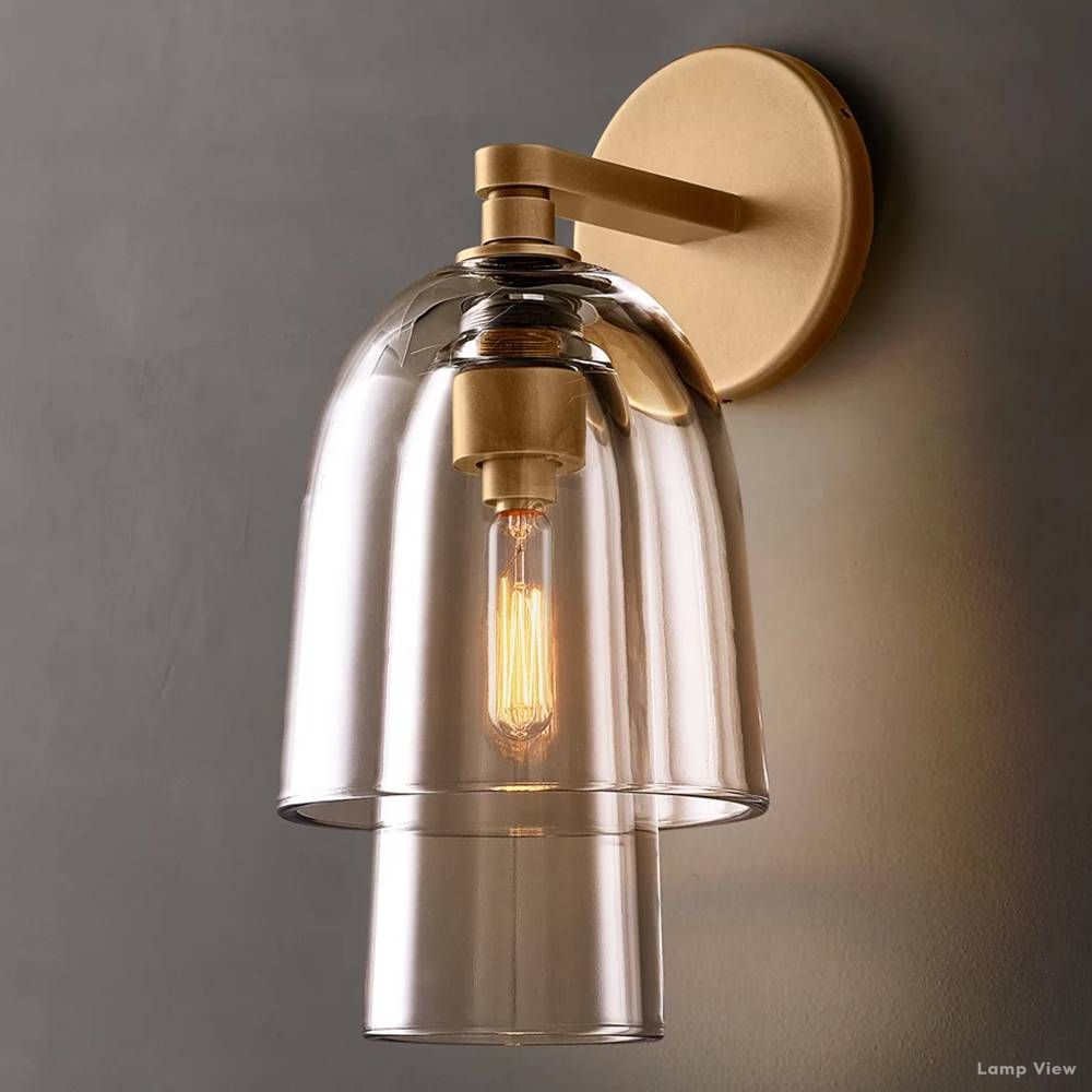 Blom Glass Flute Wall Sconce
