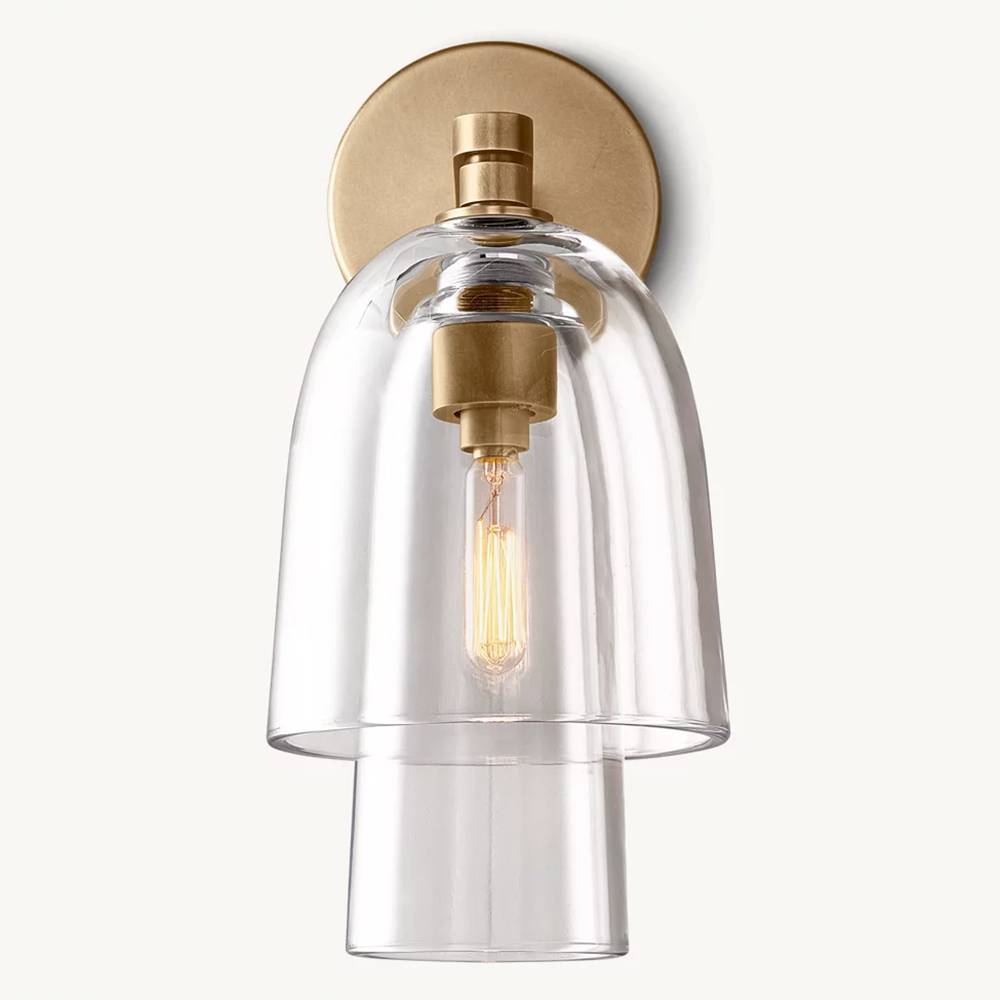 Blom Glass Flute Wall Sconce
