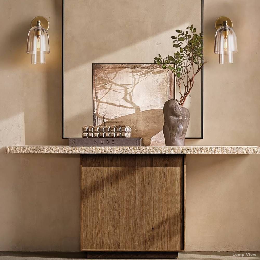 Blom Glass Flute Wall Sconce