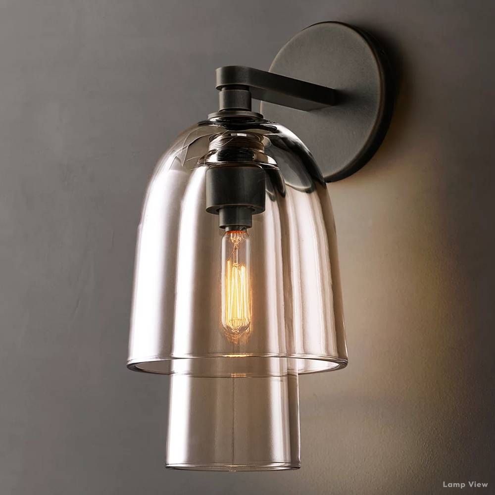 Blom Glass Flute Wall Sconce