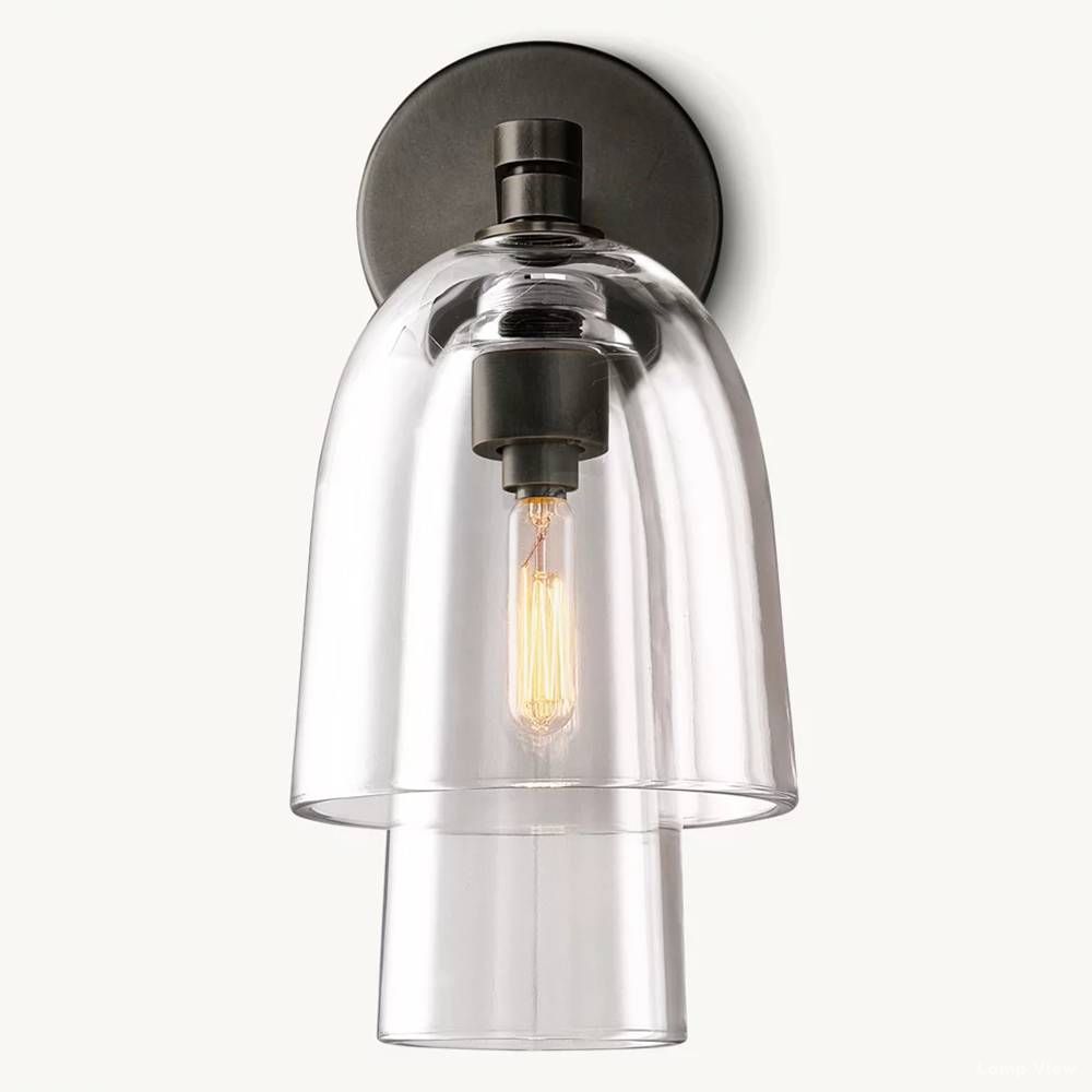 Blom Glass Flute Wall Sconce