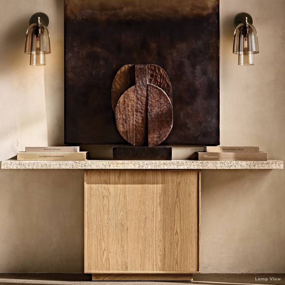 Blom Glass Flute Wall Sconce