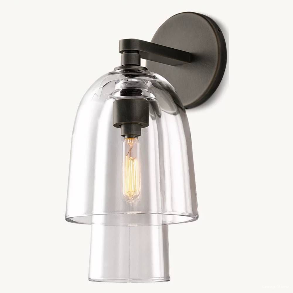 Blom Glass Flute Wall Sconce