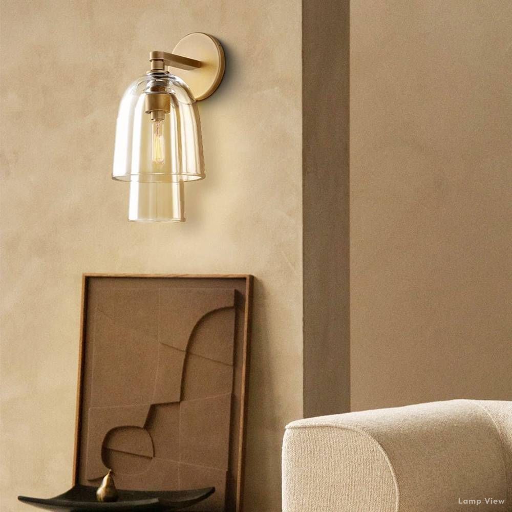 Blom Glass Flute Wall Sconce