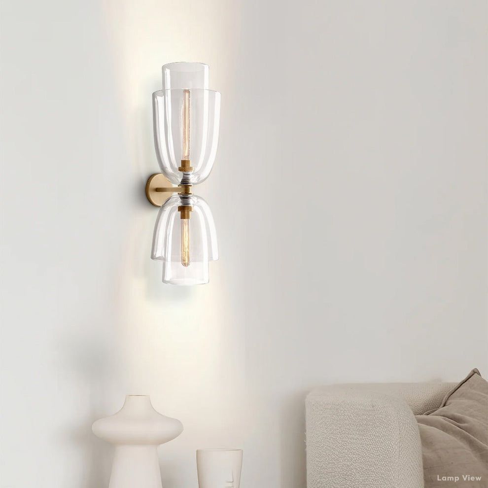Blom Glass Grand Flute Wall Sconce