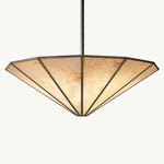 Lucette Alabaster Panelled Round Chandelier 48"
