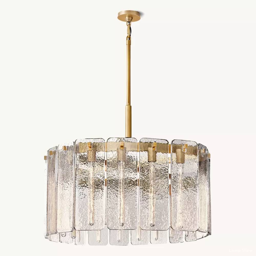 Calamette Diffused Glass Round Chandelier 36"