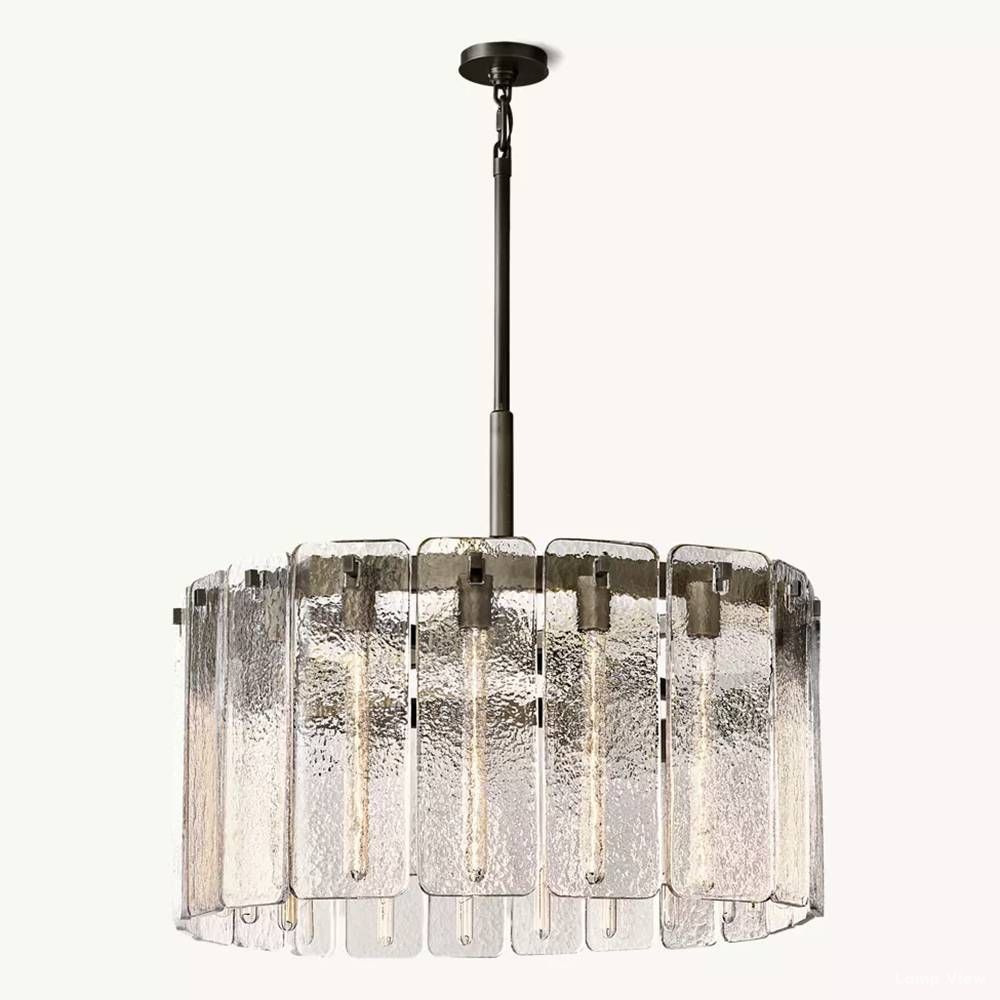 Calamette Diffused Glass Round Chandelier 36"
