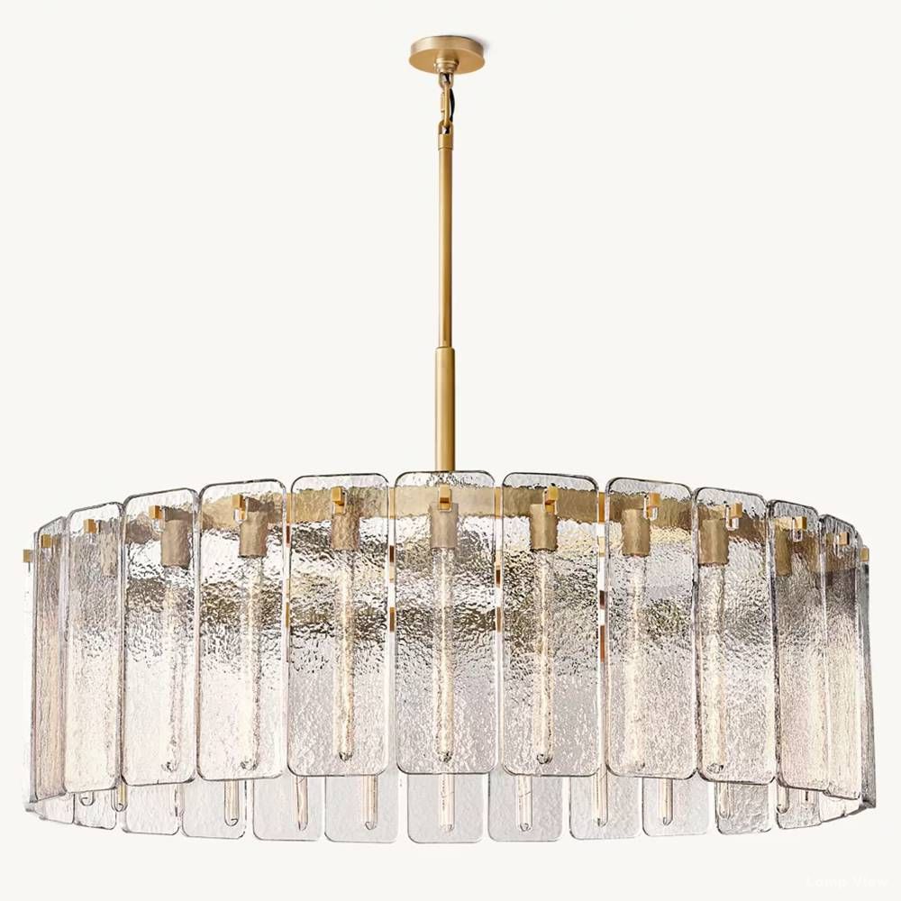 Calamette Diffused Glass Round Chandelier 48"