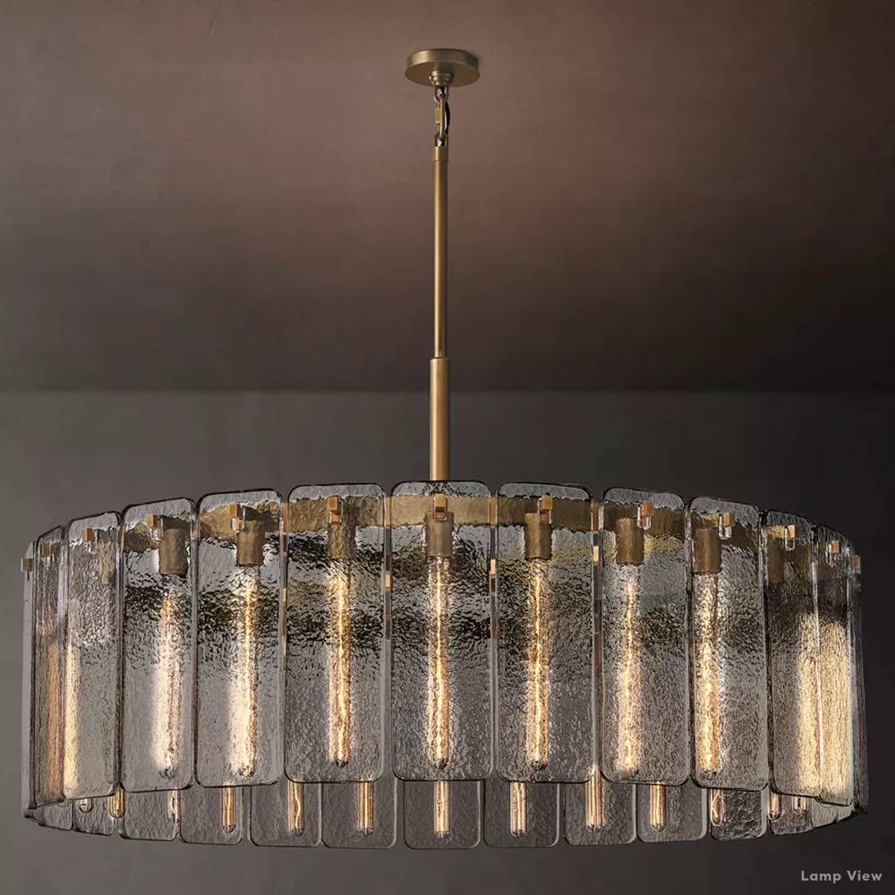 Calamette Diffused Glass Round Chandelier 48"