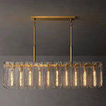 Calamette Diffused Glass Rectangular Chandelier 60"
