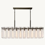 Calamette Diffused Glass Rectangular Chandelier 60"