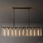 Calamette Diffused Glass Rectangular Chandelier 60"