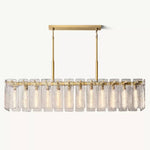 Calamette Diffused Glass Rectangular Chandelier 72"
