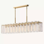 Calamette Diffused Glass Rectangular Chandelier 72"